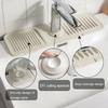 Tidy Splash Faucet Guard & Draining Mat, Splendiday Silicone Draining Mat, Kitchen Sink Faucet Mat Splash Guard, Silicone Draining Pad, Silicone Draining Mat for Kitchen Sink (Extra Large,Dark Grey) view 3