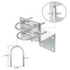 Luejnbogty Antenna Pole Mount Kits, Antenna Pole Mount Bracket with Double U-Bolts Clamp V Jaw Bracket for Antenna Pole Holder Easy Install Easy to Use view 3