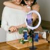 2 Sets Fill Light Mobile Phone Holder Live Streaming Fill Light Live Broadcast Fill Light Selfie Ring Light Makeup Light Ring Light Tripod Selfie Dimmable Live Light view 2