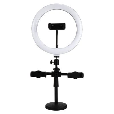 BAHELS 1 Set Fill Light Mobile Phone Holder Live Stream Light Phone Stand Live Makeup Phone Rack Fill Light Phone Holder Led Stand Metal Holder Beauty Aluminum Alloy Auxiliary Light, 49X15.8X11.5CM
