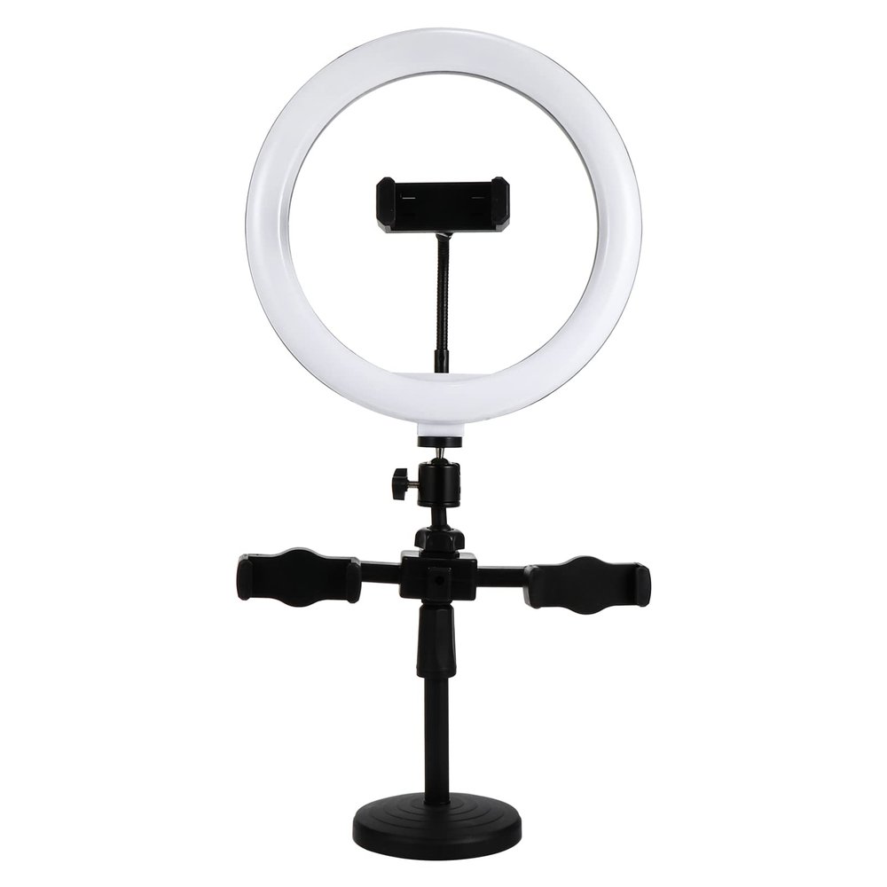 BAHELS 1 Set Fill Light Mobile Phone Holder Live Stream Light Phone Stand Live Makeup Phone Rack Fill Light Phone Holder Led Stand Metal Holder Beauty Aluminum Alloy Auxiliary Light, 49X15.8X11.5CM