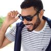 Nautica Commander Smart Sunglasses for Men & Women - Wireless Smart Glasses with Open Ear Speakers and Microphone, Polarized UV400 Lenses - Black, Navy Blue (Standard) view 4