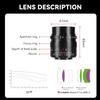 7artisans 24mm F1.4 APS-C Manual Prime Lens Large Aperture Compatible for NIK0N Z-Mount Mirrorless Cameras Z50 Z6 Z7 Z6 II view 4