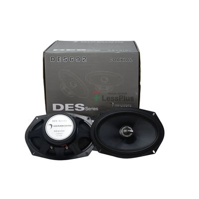 Diamond Audio DES692 6"x9" 75W RMS Elite Series 2-Way Coaxial Speaker System + Free LAB Sticker (Renewed)