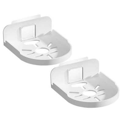STOBAZA 2pcs Wall Mount Floating Shelf No Punching Design for Camera Monitor Elegant Storage Bracket for Kitchen Bathroom Easy Installation Smooth