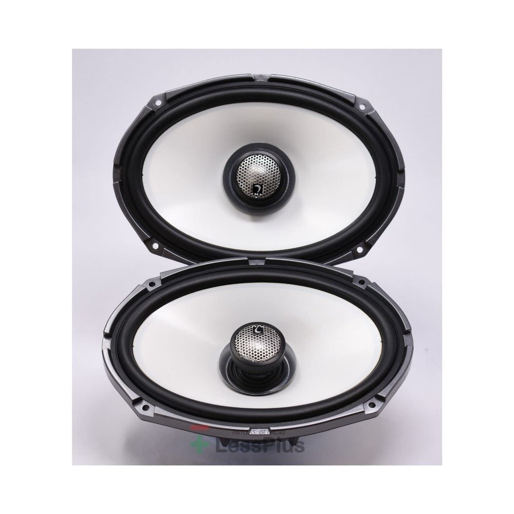 Diamond Audio HXM69F4 6"" X 9"" 4 300W/150W RMS 2-Way Flush Mount Speaker (Renewed), Black/White