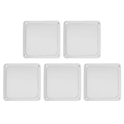 5PCS 120mm Fan Dust Filter, Magnetic Frame, Fine Aperture, Fluent Airflow, Reserved Screw Holes, Sturdy Nylon Mesh, 120mm, for PC Chassis Power Supply (White)