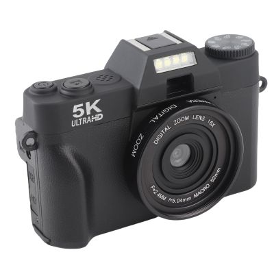 5K Digital Camera, 75MP Video Camera with 180 Flip Screen, 16X Digital Zoom, Autofocus, Multiple Interfaces, Wide Lenes, Compact Camera for Photography Vlogging