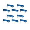 iSoHo Phones Bundle of 10 Telephone Cord Handset Curly - 2 Sets (5 x 15ft, 5 x 25ft) - Crisp Sound, Easy to Use - Perfect for Home or Office - Classic Blue view 1