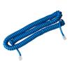 iSoHo Phones Bundle of 10 Telephone Cord Handset Curly - 2 Sets (5 x 15ft, 5 x 25ft) - Crisp Sound, Easy to Use - Perfect for Home or Office - Classic Blue view 2