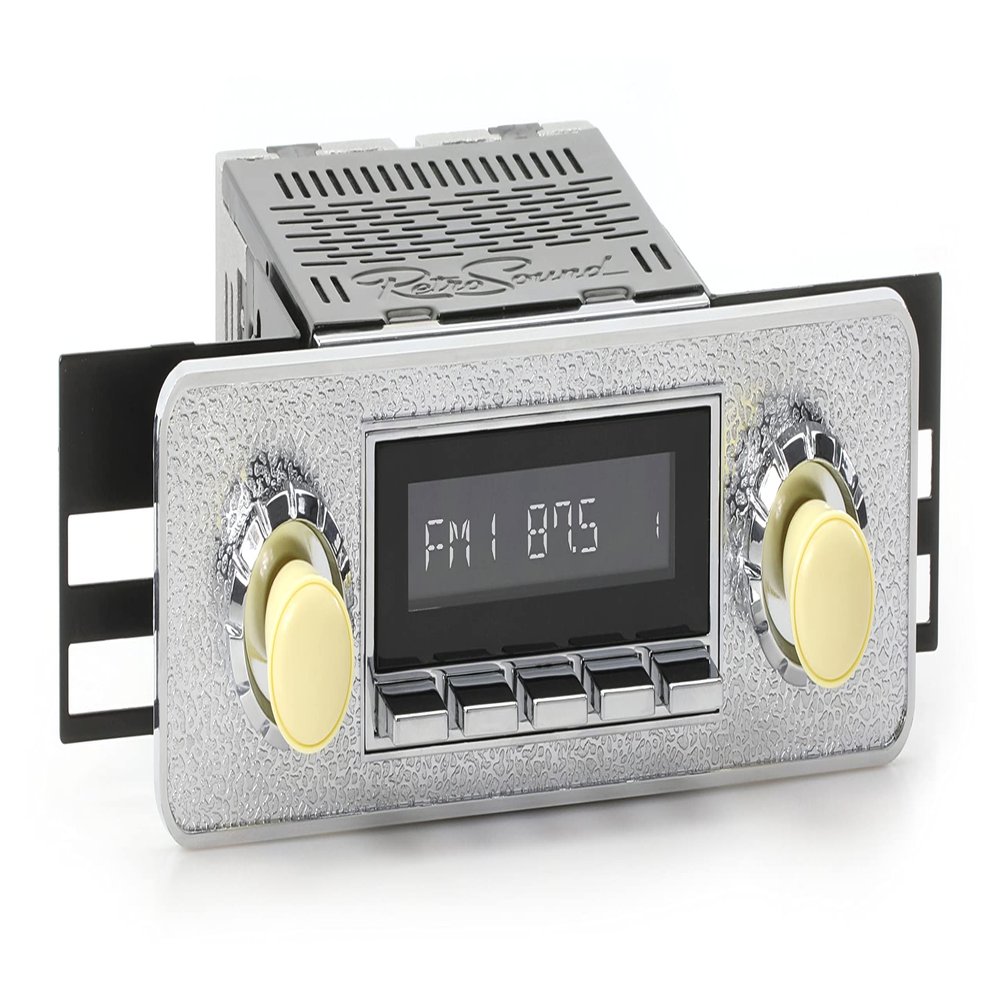 RetroRadio Compatible with 1962-79 MG Midget Features Include Bluetooth, AUX, AM/FM LAC-M1-302-68-78PMG1
