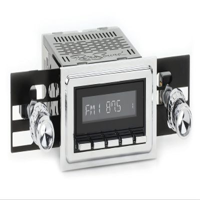 RetroRadio Compatible with 1964-67 Pontiac Lemans Features Include Bluetooth, AUX, AM/FM LABC-M1-112-04-74PT