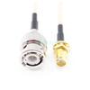 BNC Male Plug to RP-SMA Female Straight Connector with 8in 20cm RG316 RF Pigtail Cable andLow Loss view 1