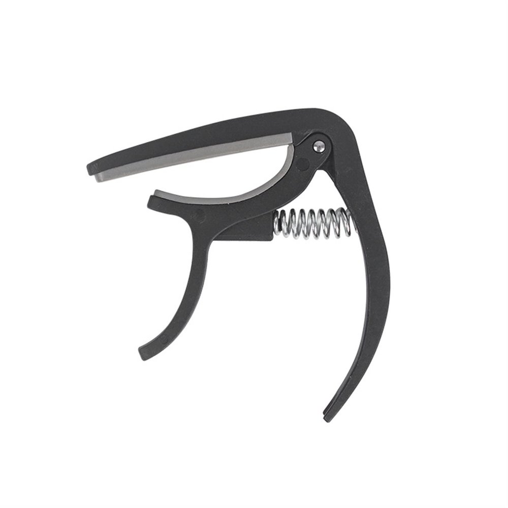 TEMKIN Guitar Clip Capo Clamp Guitars,Guitar Capo ABS Quality Guitar Capo for Acoustic Folk Guitar with Tuning Clamp Key Silver Black Music Accessories Guitar