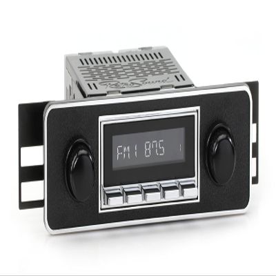 RetroRadio Compatible with 1962-79 MG Midget Features Include Bluetooth, AUX, AM/FM LAC-M1-502-36P-96PMG1