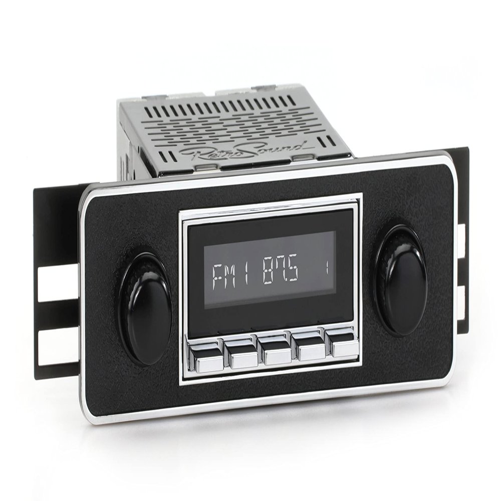 RetroRadio Compatible with 1962-79 MG Midget Features Include Bluetooth, AUX, AM/FM LAC-M1-502-36P-96PMG1