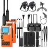 2 Packs Quansheng UV-K5(8) Radio USB-C Charging Cable Two Way Radio for Adults 5W with NOAA U/V Dual Band DTMF AM FM Walkie Talkie Rechargeable UV-K6 Orange with Full Kit view 1