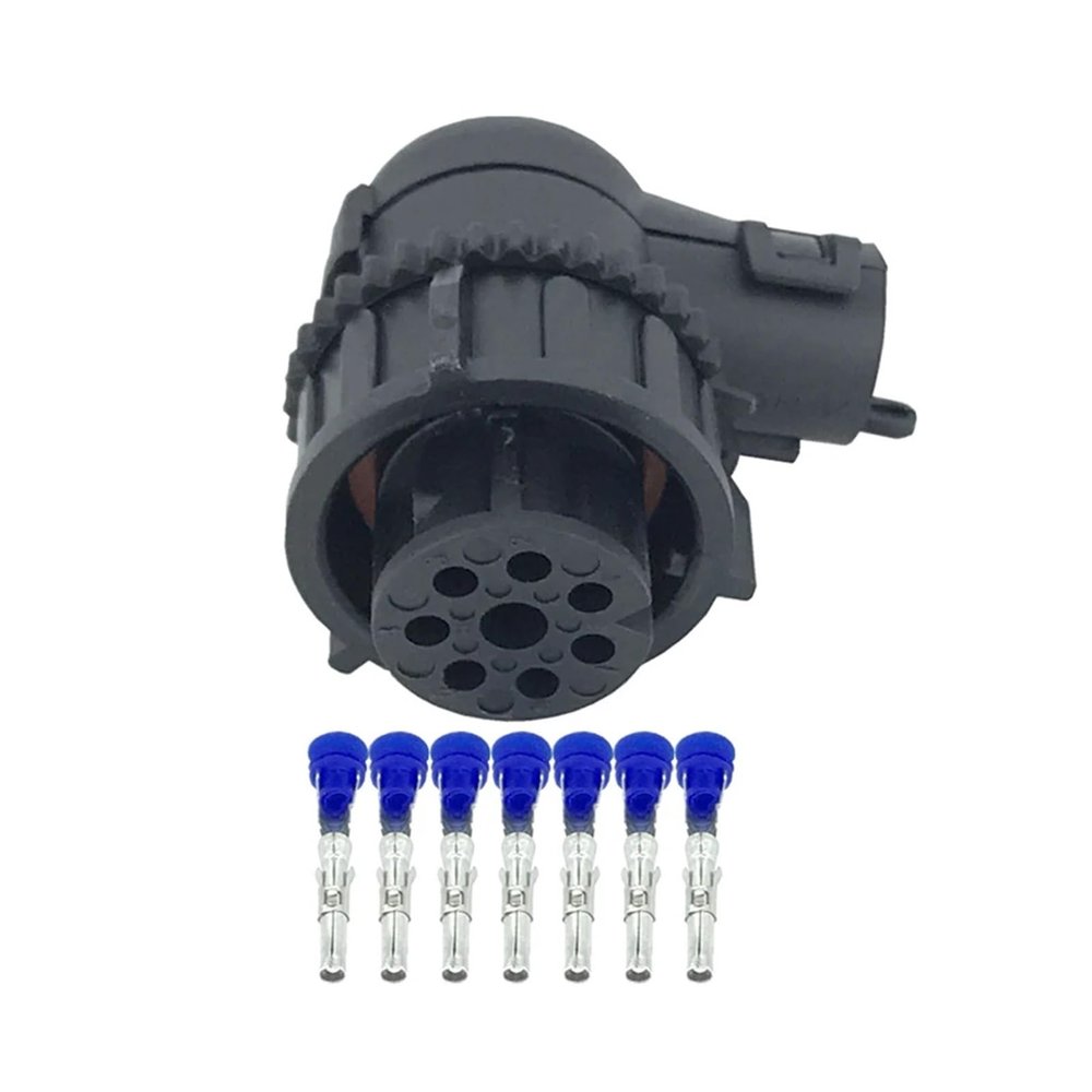 Qingqing Store 7 Pin Jacket Waterproof Connector Black Automotive Connector With Terminal HD3073YA-1.5-21 (Size : 5 Sets)
