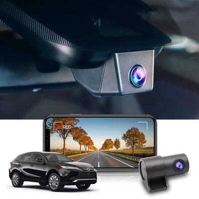 Fitcamx Front 2K+Rear 1080P Dash Cam Adapts for Toyota Venza 2021-2024 LE XLE Limited Nightshade Edition, OEM Style, Dual HD Video, WiFi & APP, Loop Recording, G-Sensor, Easy to Use, 64GB Card