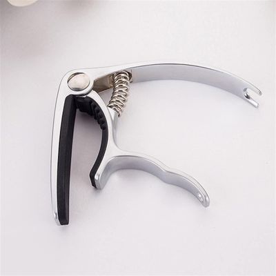 TEMKIN Guitar Clip Capo Clamp Guitars,1 Pcs Metal Capo Quick Change Accessories Adjusting for Acoustic Electric Guitar Capo Guitar (Color : Silver)