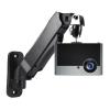 CHICKEN Projector Stand Projector Mounting Bracket Wall Mounting Bracket with Adjustable Height Extendable Boom for Home and Office Projectors Projector Wall Mount, Black view 1