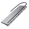External Hard Drives 12-in-1 Type-C HUB 4K Docking Station Dual HDMI RJ45 Gigabit LAN PD Laptop Docking Stations view 1
