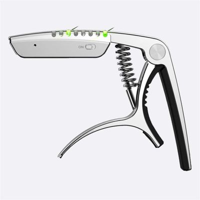 TEMKIN Metal Guitar Capo Ukulele Picks-Holder Capo-Adjustment Acoustic Bass for Electric Guitar