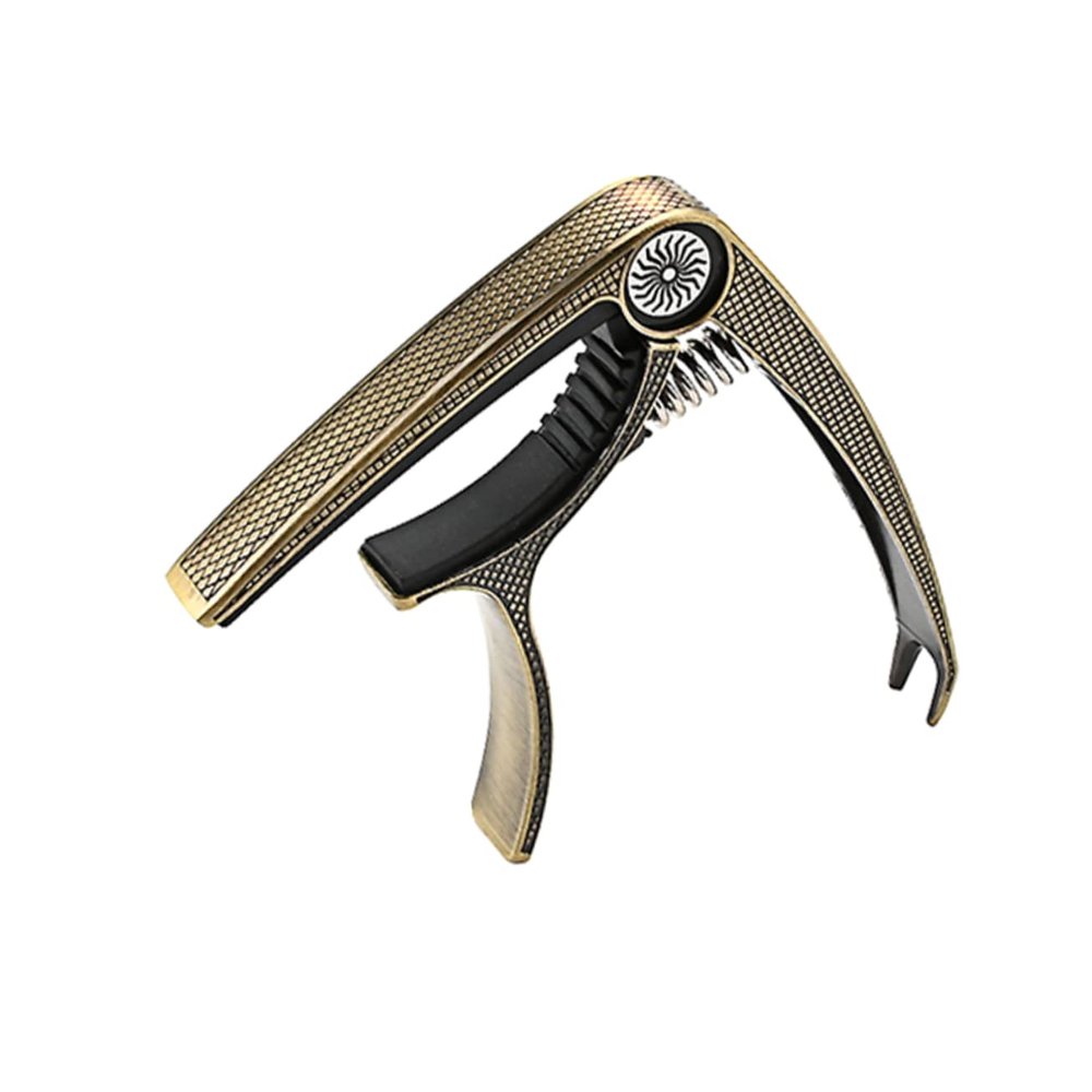 TEMKIN Capo Electric Guitar Accessories Silver Accessories Guitar Capo Electric Acoustic Guitar Capo for Acoustic Guitar Trigger Capo Guitar Tone Modified Clip Guitar Supply Portable Capo Guitar