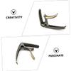 TEMKIN Capo Electric Guitar Accessories Silver Accessories Guitar Capo Electric Acoustic Guitar Capo for Acoustic Guitar Trigger Capo Guitar Tone Modified Clip Guitar Supply Portable Capo Guitar view 3