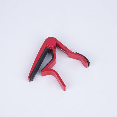 TEMKIN Guitar Clip Capo Clamp Guitars,Universal Guitar Capo Aluminium Alloy Metal Capo for Acoustic Classic Electric Guitar Parts Accessories Clamp Key Guitar (Color : Red)