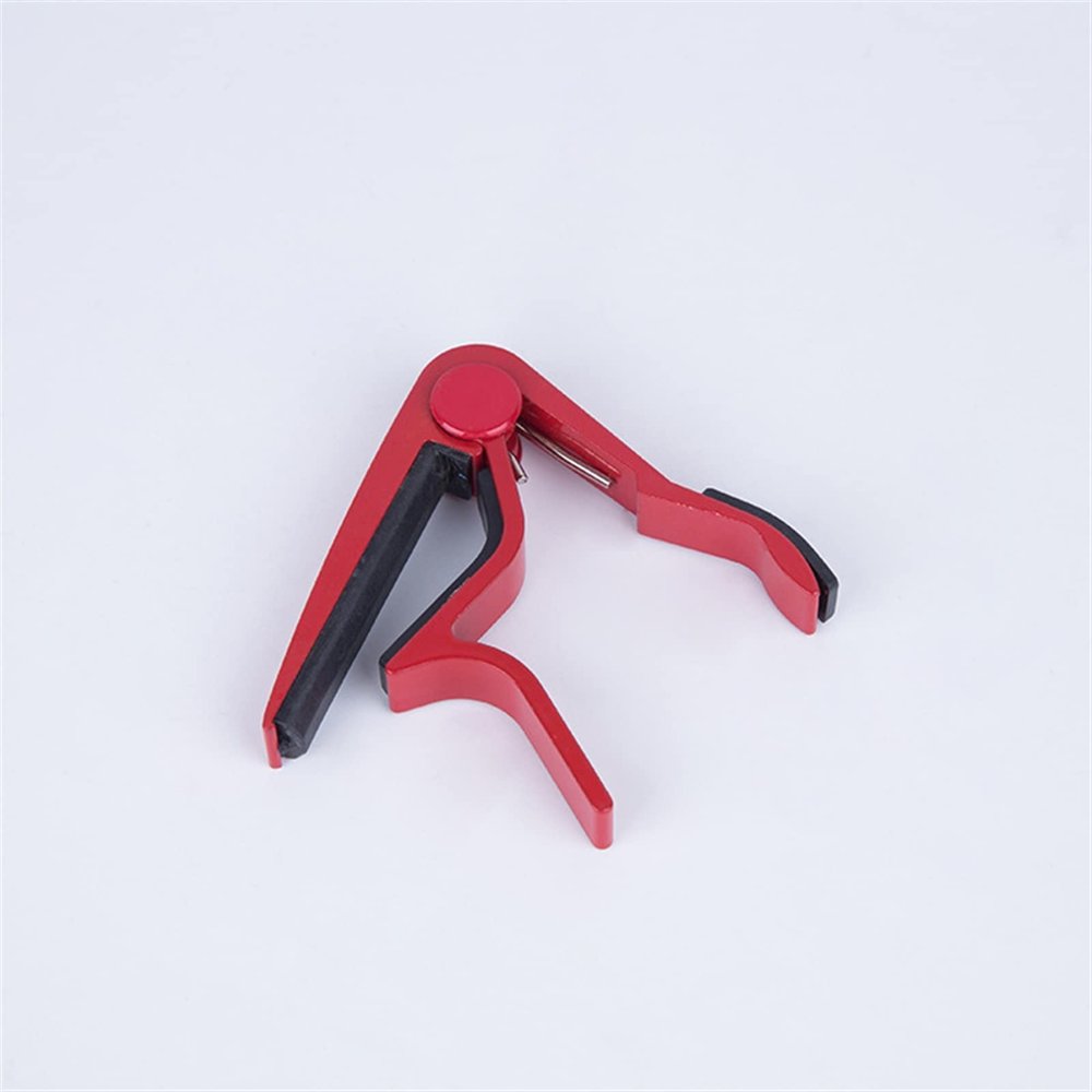 TEMKIN Guitar Clip Capo Clamp Guitars,Universal Guitar Capo Aluminium Alloy Metal Capo for Acoustic Classic Electric Guitar Parts Accessories Clamp Key Guitar (Color : Red)