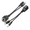ARTICHOKE 10pcs(5pair) POE Splitter POE Switch POE Cable Adapter Tape Screened 5V 12V 24V 48V Power Supply Cable 5.5 * 2.1mm(Black-5pair) view 1