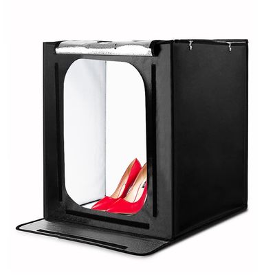 Light Box Folding Soft Box 60cm*60cm Photo Box with 3 Colors Background for Studio Photography Shooting Box Tent (Color : Black, Size : 64 * 64 * 64cm) (Black 64 * 64 * 64cm)