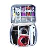 Cable and gadgets storage and organizer. Perfect for travel, office or home. Keep all your chargers, power banks and electronic accesories in one place. Customization available. (Red) view 2