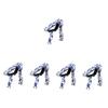 TEMKIN Guitar Capo Chinese Style Metal K81 Musical Instrument Guitar (Color : As Shownx5pcs, Size : 7.8X7.7CMx5pcs) view 1