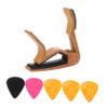 TEMKIN Guitar Capo Ukelele Pick Ukelele Tuner Metal Guitar Electric Guitar Capo Guitar Finger Picks Guitar Tuner Accessories Aluminum Alloy Folk Capo Guitar Picks Reusable Guitar Capo Guitar view 1