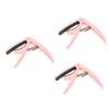 TEMKIN 3pcs Bass Fast Universal Ukulele Electric Mandolin Electirc and Change Banjo Tuner Accessory Guitars Clip-on - Ereplacement Replacement on Pink for Metal Style Ukulel Acoustic Guitar view 1