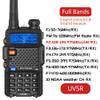 RUYAGE UV-5R Walkie Talkie Dual Band 5W Rechargeable NOAA Two Way Radio Emergency Weather Receiver with K-Headphones (Black, 1) view 2