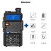 RUYAGE UV-5R Walkie Talkie Dual Band 5W Rechargeable NOAA Two Way Radio Emergency Weather Receiver with K-Headphones (Black, 1) view 3