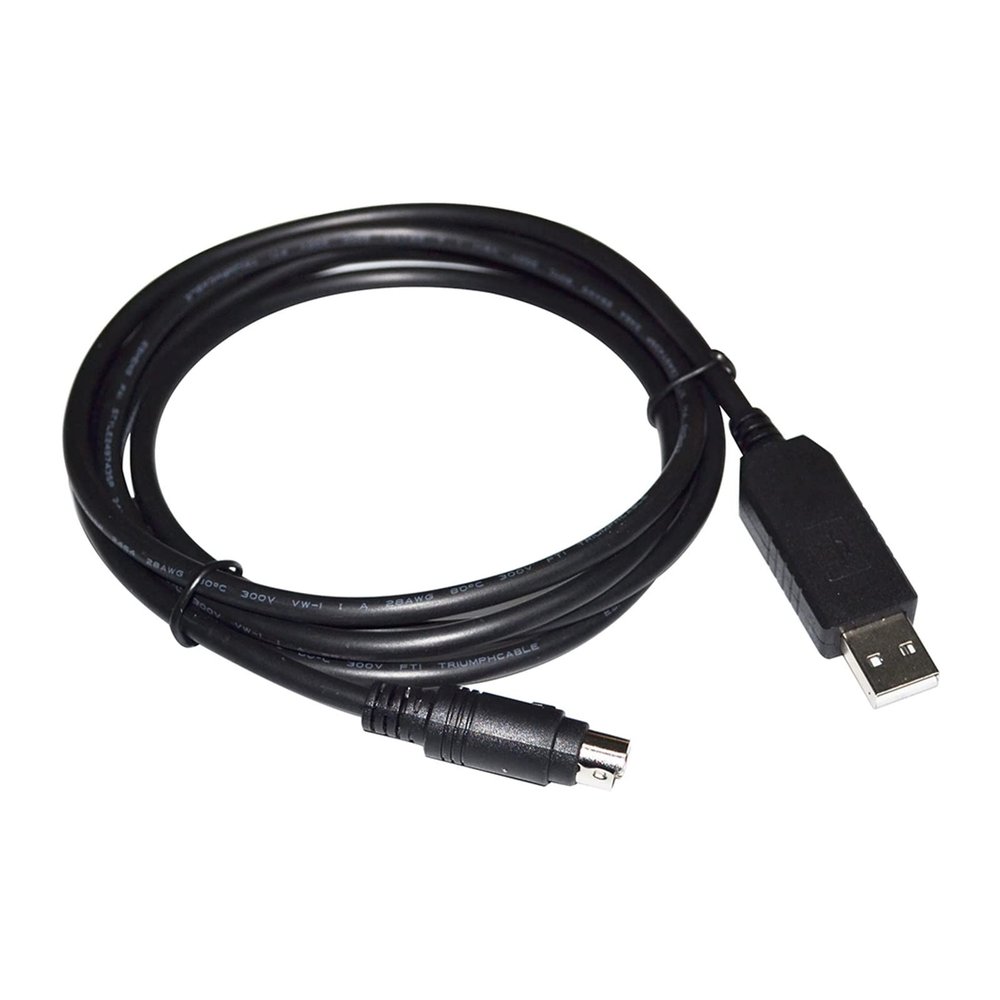 F1T`D2I FT232RL USB to M-INI DIN 8PIN MD8 Adapter RS232 Serial Communication Cable Fit Fit Compatible Omega Engineering FMA1600 FMA2600 Series(1.8M,FT232RL CHIP)