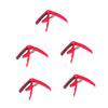 TEMKIN 5pcs Clip-on Bass Style - Ukulele on Capo Universal Ukulel Metal Clip Accessory Electric Red Change Electirc Acoustic Tuner and Clamp Banjo Guitars Classical Picks Guitar Mandolin Guitar view 1