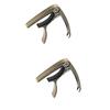TEMKIN 2pcs Capo Portable Guitar Capo for Electric Guitar Silver Accessories Guitar Accessories Clip on Guitar Capo 6 String Guitar Capo Useful Capo Tone Modified Clamp Guitar Supply Bass Guitar view 1