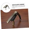 TEMKIN 2pcs Capo Portable Guitar Capo for Electric Guitar Silver Accessories Guitar Accessories Clip on Guitar Capo 6 String Guitar Capo Useful Capo Tone Modified Clamp Guitar Supply Bass Guitar view 4