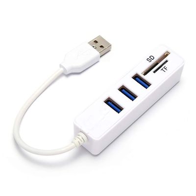 Type C HUB Card Reader 2 in 1 Type-C OTG USB 2.0 Hub Splitter Combo 3-Port SD/TF Card Reader USB 2.0 Hub Splitter 2.0 Multi USB (Color : D) (OneColor)