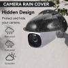 Sun Rain Shade Camera Cover Shield, Universal ABS Plastic Sun Rain Shade Outdoor Security Camera Cover Shield for Outdoor Camera(Black) view 2