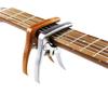 TEMKIN Electric Acoustic Guitar Capo Metal Capotrase Also for Bass Ukulele Color Silver, Wood Grain Guitar (Color : D) view 3