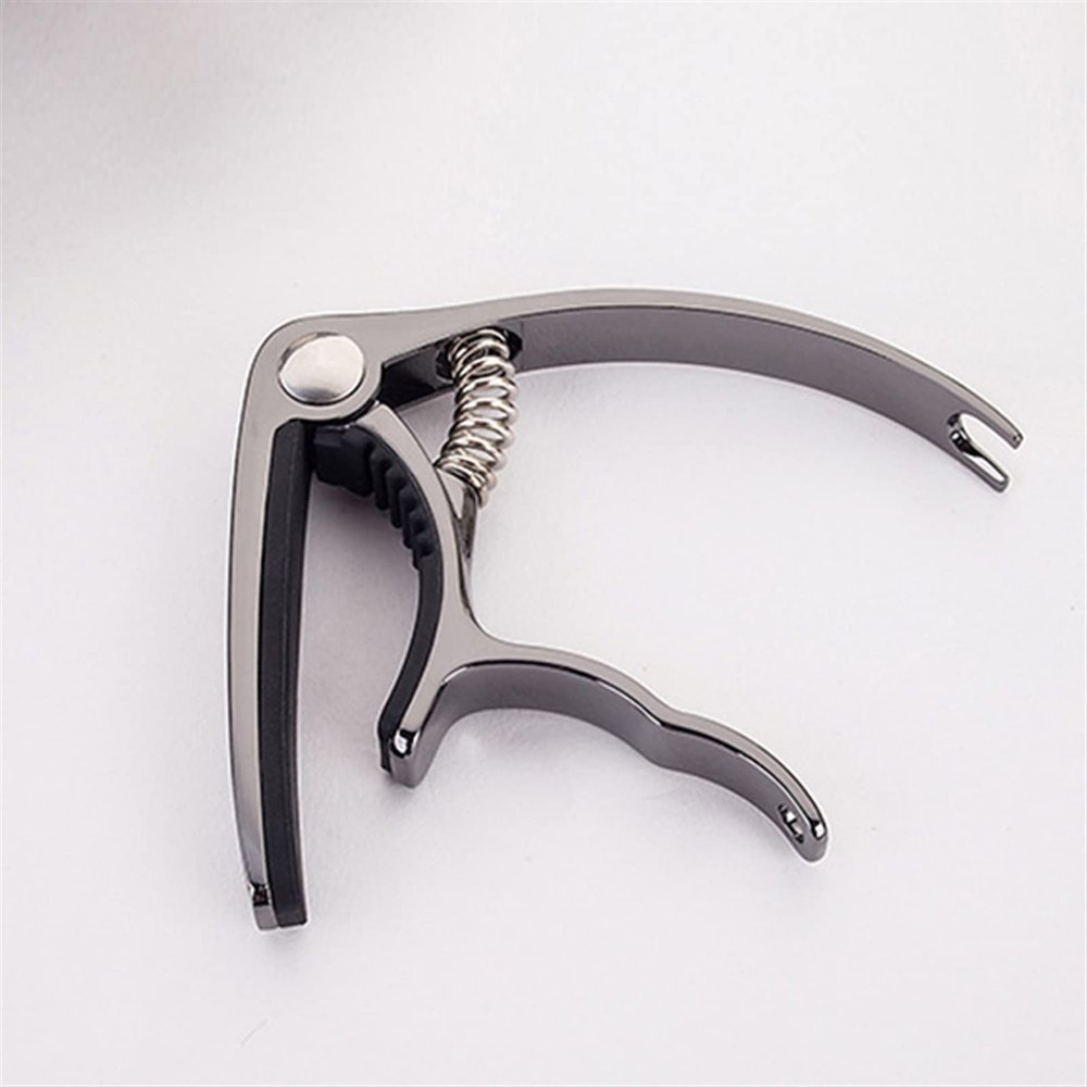 TEMKIN Guitar Clip Capo Clamp Guitars,1 Pcs Metal Capo Quick Change Accessories Adjusting for Acoustic Electric Guitar Capo Guitar (Color : Black)