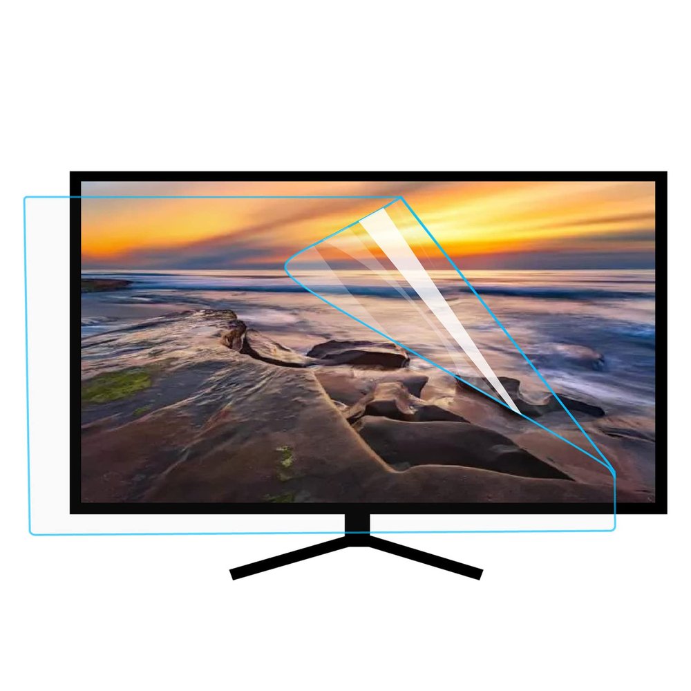 Anti-Blue Light Screen Protector for 50-55" TV, HD Scratch Resistant Blue Light Filter Panel to Relieve Eye Strain,55" 1221 * 689 ()