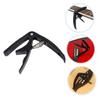 TEMKIN 3pcs Guitars Metal Universal Clip Electirc Accessory for Bass Guitar Clip-on Fast Mandolin Capo Change - on Ukulel Picks Clamp and Tuner Acoustic Style Classical Ukulele Black Guitar view 4