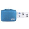 Travel Electronic Organizer Case,Portable Storage Bag Portable Storage Bag for USB Cable Power Bank Headphone Digital Garget Organizer(Lake blue) view 1
